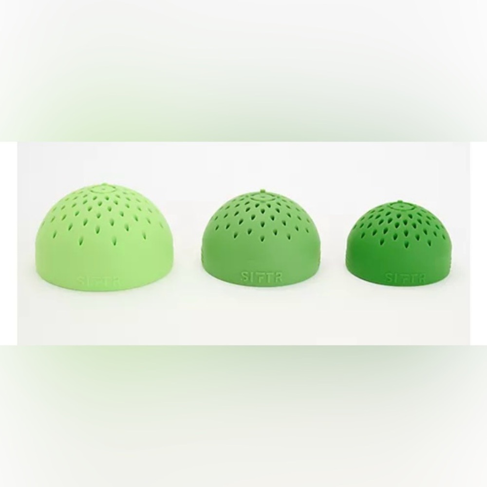 Siftr strainer- set of 3 -green- brand new